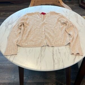 Gloria Vanderbilt Cable Snap Cardigan